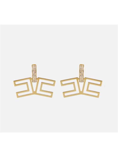 LOGO DETAIL EARRINGS ELISABETTA FRANCHI | OR31A61E2U95 oro giallo